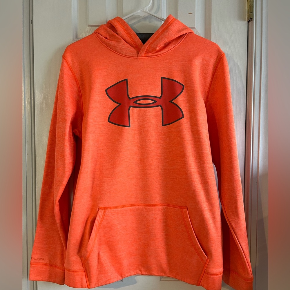 Youth Boys XL Orange Under Armour Hoodie
